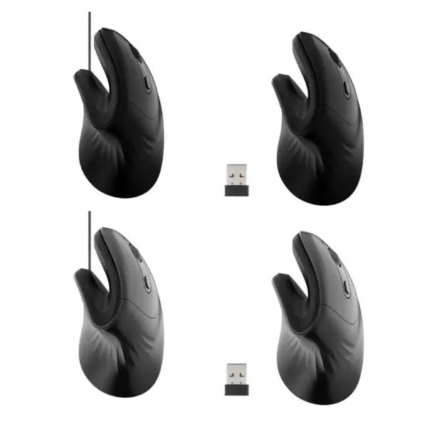 Ergonomic Right-Hand Vertical USB Mouse - Image 5