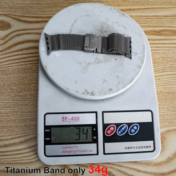 Titanium Milanese Loop Strap for Apple Watch - Image 5