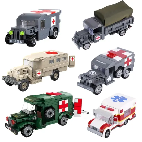 WW2 US WC54 Medical Vehicle Building Block Set - Image 2