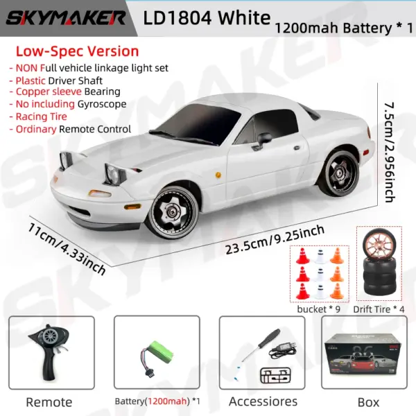 Skymaker LD1804 1/18 RC Drift Car RWD - Image 7