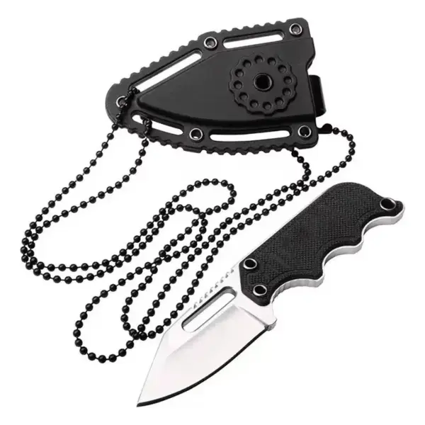 Mini Fixed Blade Knife Keychain G10 Handle - Image 4
