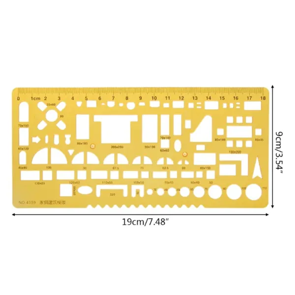 K Resin Geometric Template Ruler Stencil - Image 6