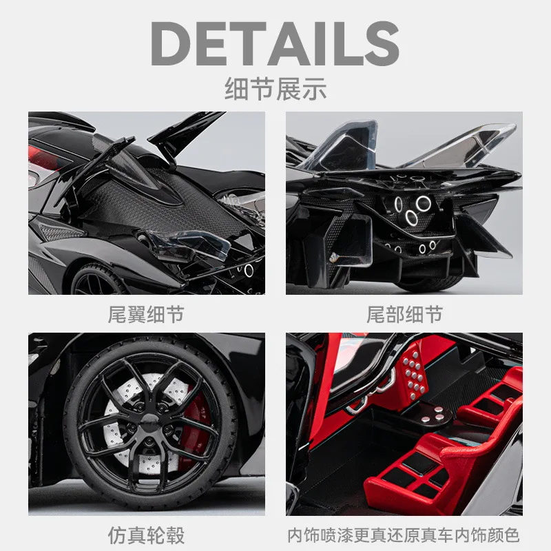 1:18 Apollo EVO Diecast Alloy Sports Car Model 5 1:18 Apollo EVO Diecast Alloy Sports Car Model - Image 5