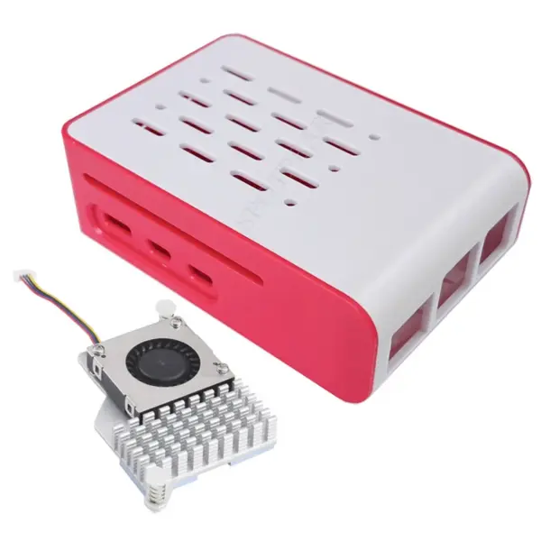 Raspberry Pi 5 Red-White Cooling Case - Image 7