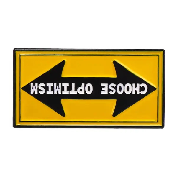 Funny Arrow Sign Lapel Pin Enamel Badge - Image 11