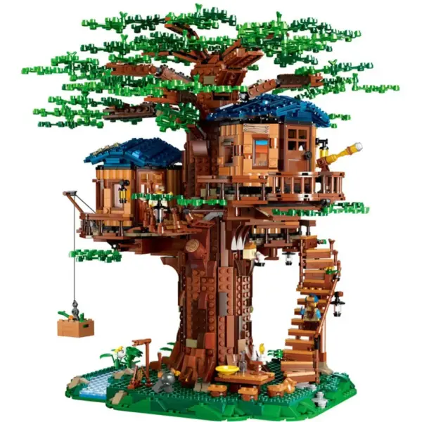 All Seasons Treehouse City Building Blocks Set - Image 7