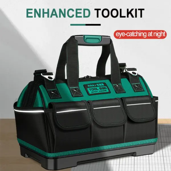 Multi-Pocket Tool Bag with Reinforced Base - Image 3