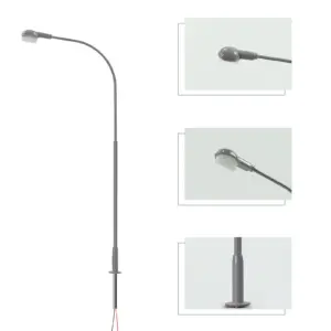 HO Scale 1:87 LED Street Lamps Set of 5 9 S1d48484bf2ac438aaab60857ea56b623H