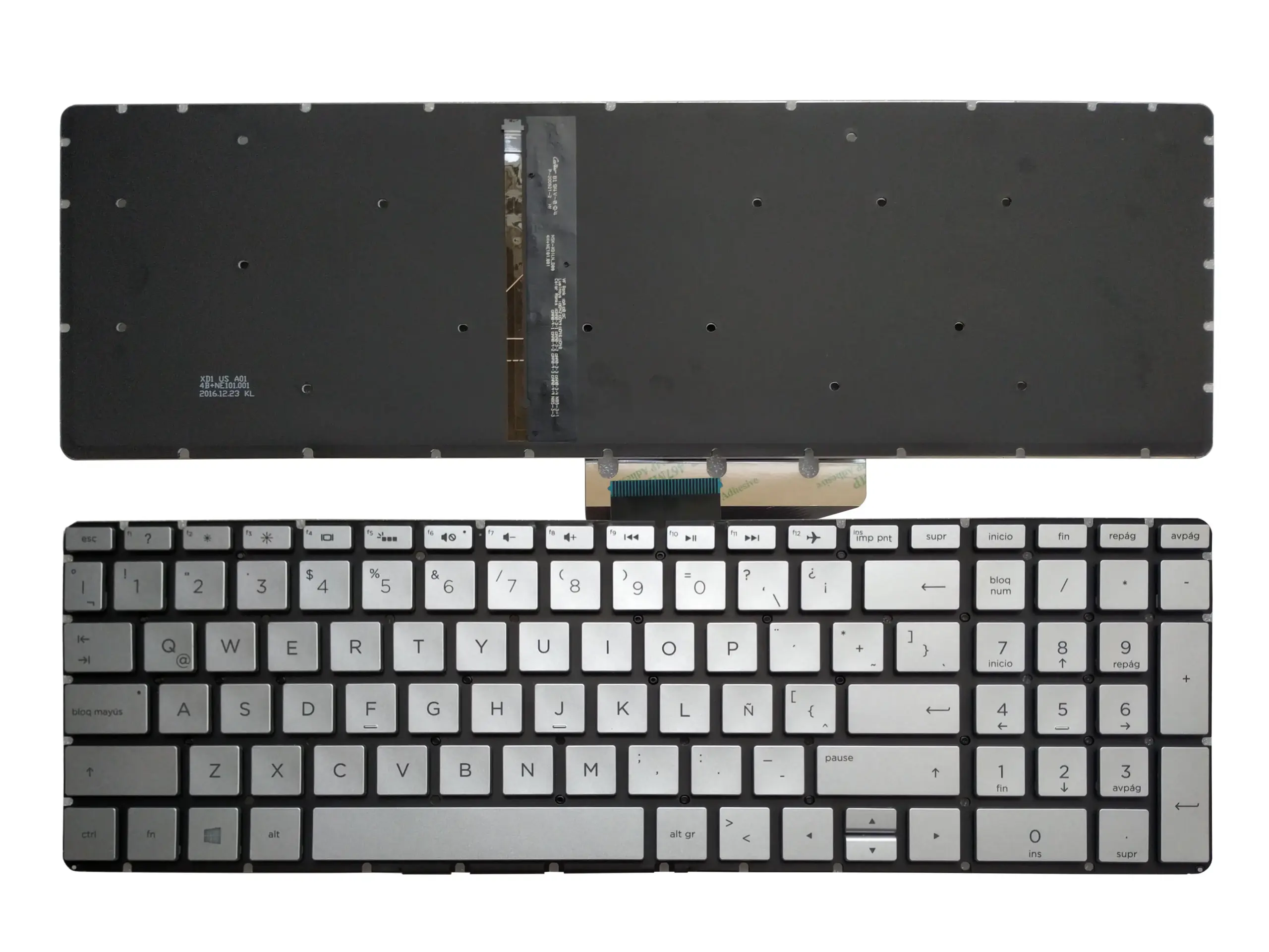 HP Compatible Spanish/Latin Keyboard Black/Silver 10 HP Compatible Spanish/Latin Keyboard Black/Silver - Image 10