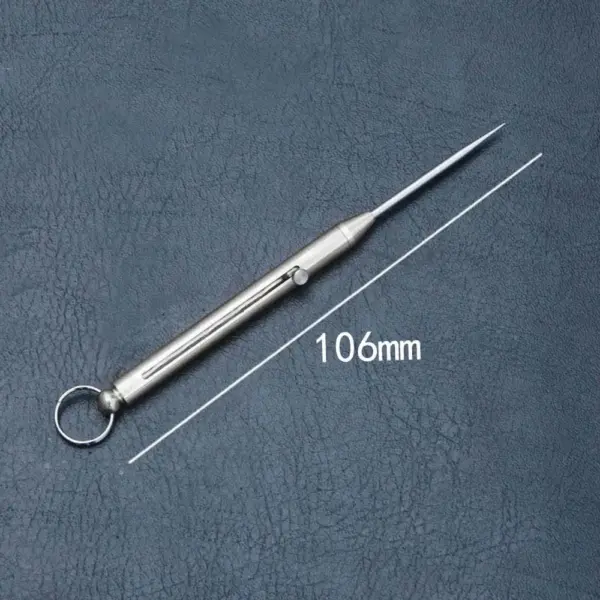 Titanium Alloy Push-Pull Toothpick & Holder Set - Image 4