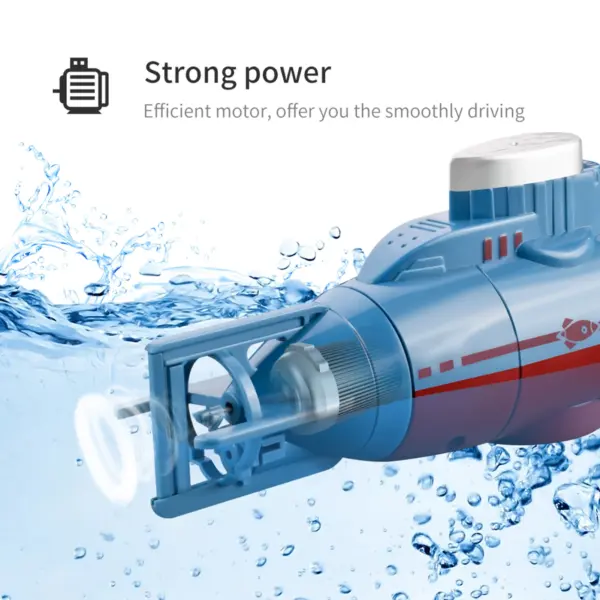 Mini RC Submarine with Remote Control for Kids - Image 3