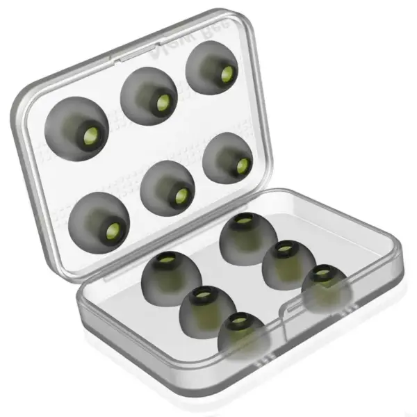 Memory Foam Ear Tips for Earbuds - 3 Pairs Set - Image 2