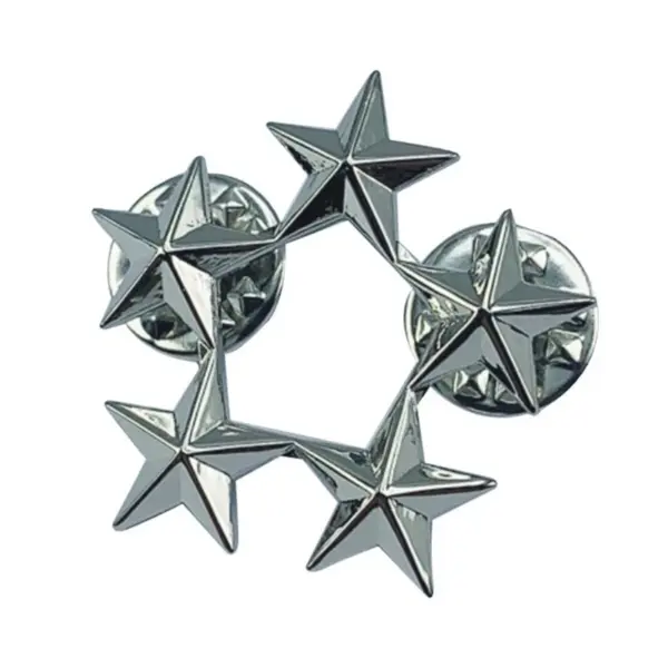 Chinese Style Metal Five-Pointed Star Badge Set - Image 17