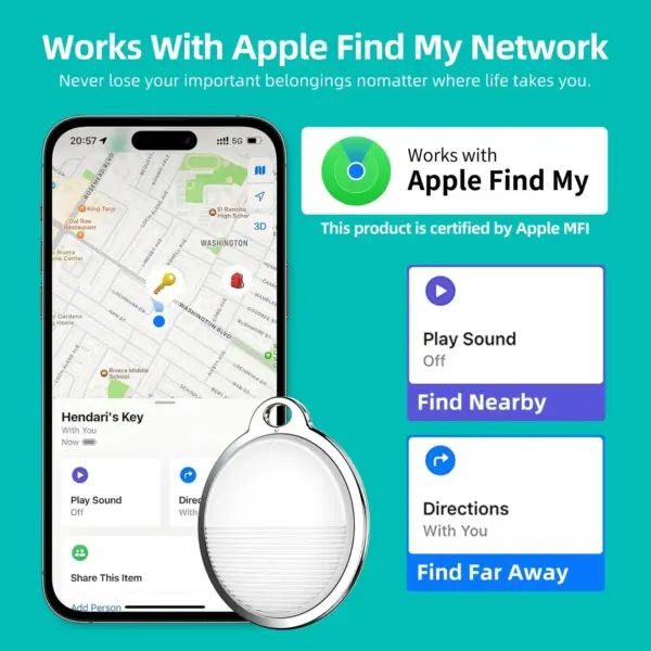 Mini Bluetooth GPS Key Finder for iOS Devices - Image 2