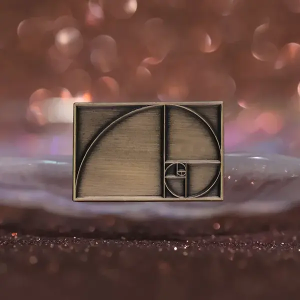 Square Fibonacci Enamel Pins Brooches for Jewelry Enthusiasts - Image 4