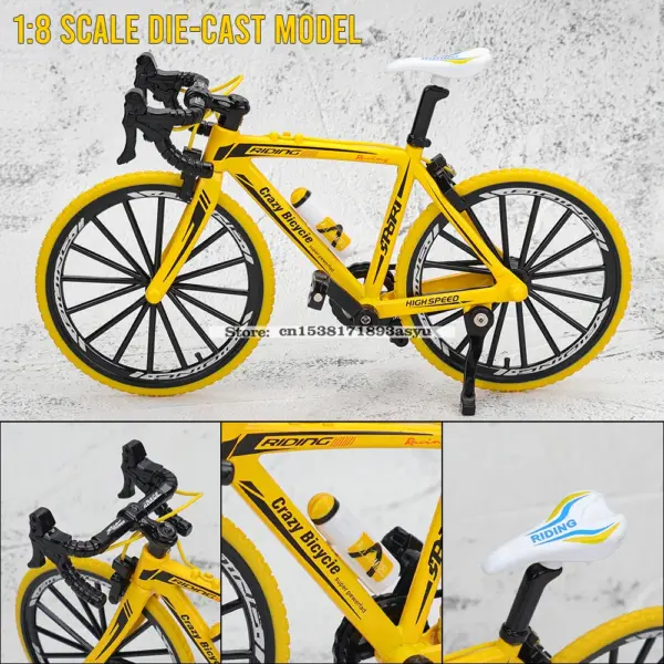 1:8 Alloy Bicycle Model with Parking Rack - Image 7