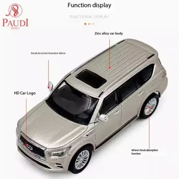 Infiniti QX80 1/64 Alloy Model Car - Image 4
