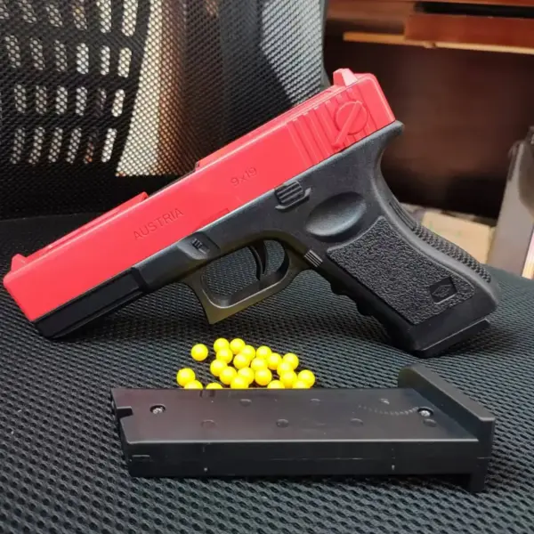 Manual G17 Toy Gun with Laser Soft Bullet - Image 6