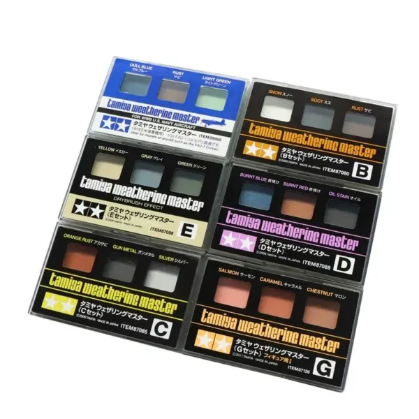 TAMIYA Weathering Master 3-Color Set Model Kit Effect - Image 3