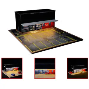 1:64 Scale LED Car Garage Diorama Model 48 S20734fd4ed6f4b73a85281737f8a8c02P 2