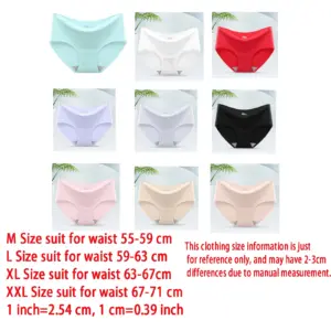 9 Pcs Women's Ice Silk Comfort Briefs 11 S20958137b93e46298eaab49d05230cfcY