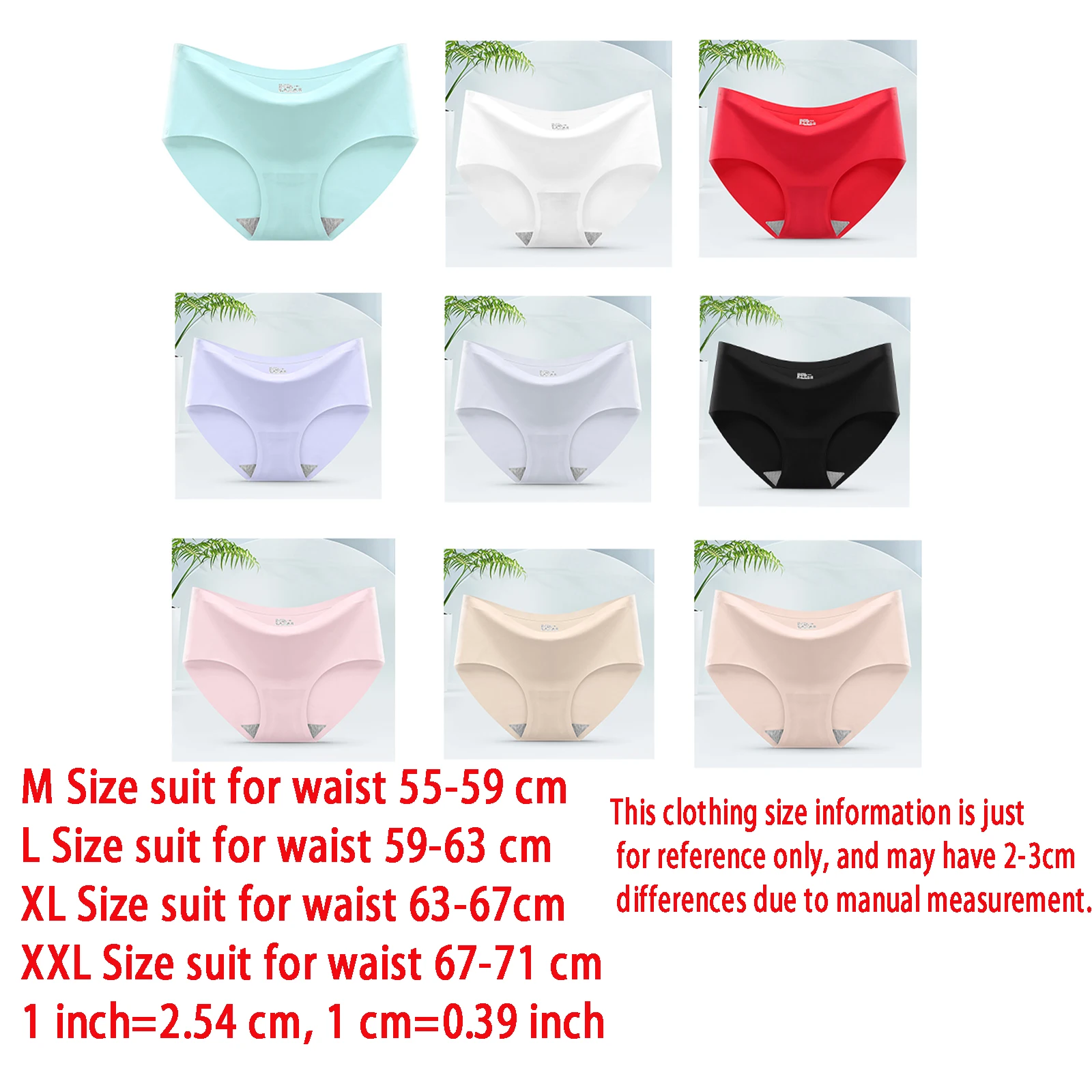 9 Pcs Women's Ice Silk Comfort Briefs 6 9 Pcs Women's Ice Silk Comfort Briefs - Image 6