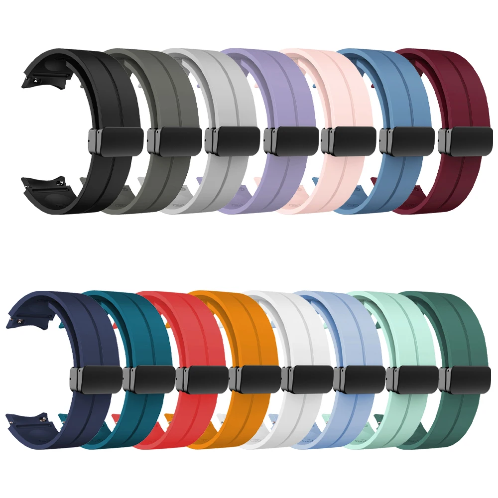Magnetic D Buckle Silicone Strap for Galaxy Watch 5 Magnetic D Buckle Silicone Strap for Galaxy Watch - Image 5