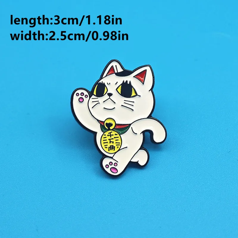 Cute Lucky Turbo Granny Cat Brooch Pin 3 Cute Lucky Turbo Granny Cat Brooch Pin - Image 3