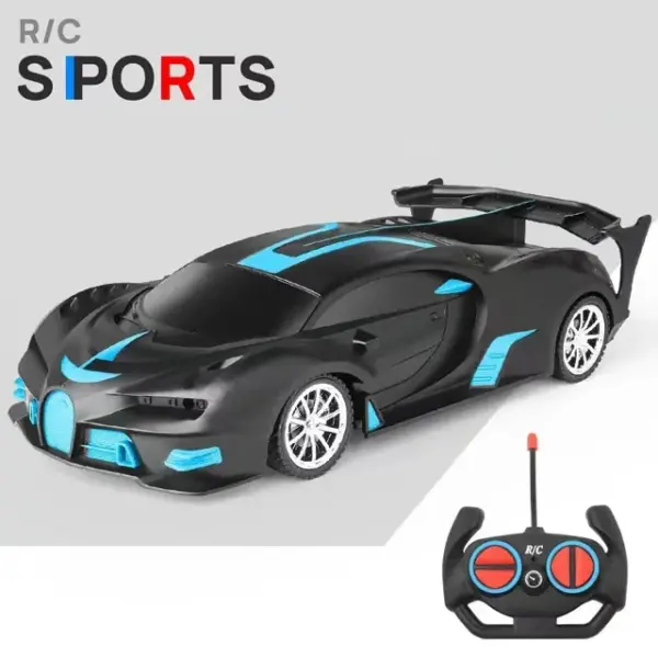 1/18 RC Car LED Light Remote Control Sports Car - Image 9