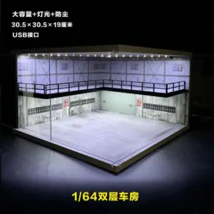 1/64 1/43 Scale Car Garage Diorama Display