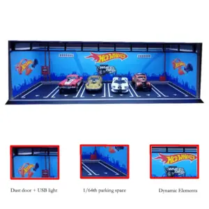 1/64 Scale LED Double-Deck Car Garage Diorama 20 S2275795661734114866be622bae414b2V