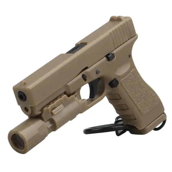 G17 Mini Pistol Shape Keychain with Flashlight - Image 8