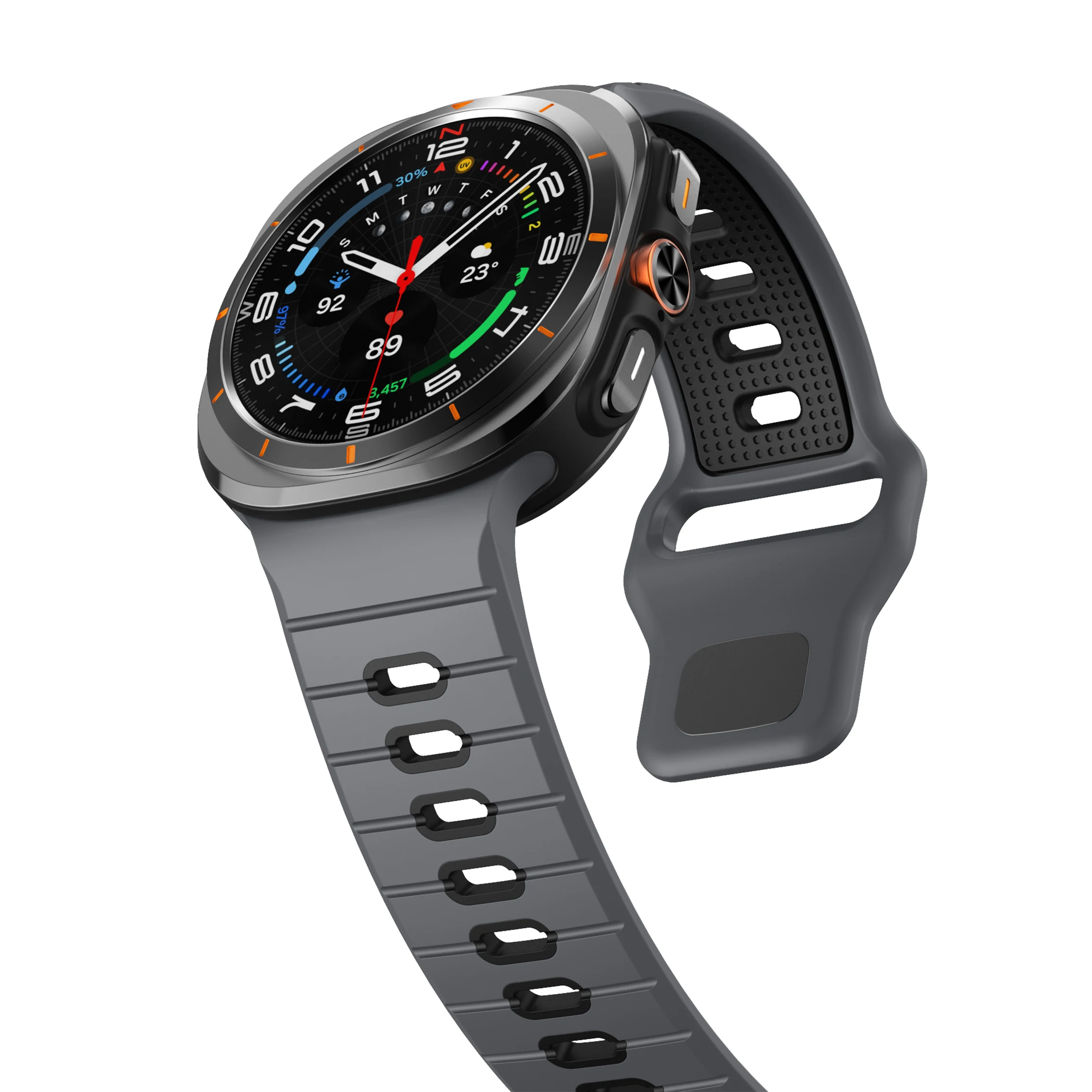 Two-Tone Silicone Strap for Galaxy Watch Ultra 9 Two-Tone Silicone Strap for Galaxy Watch Ultra - Image 9