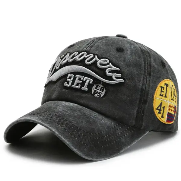 Summer Unisex Cotton Baseball Cap with Letter Embroidery - Image 12