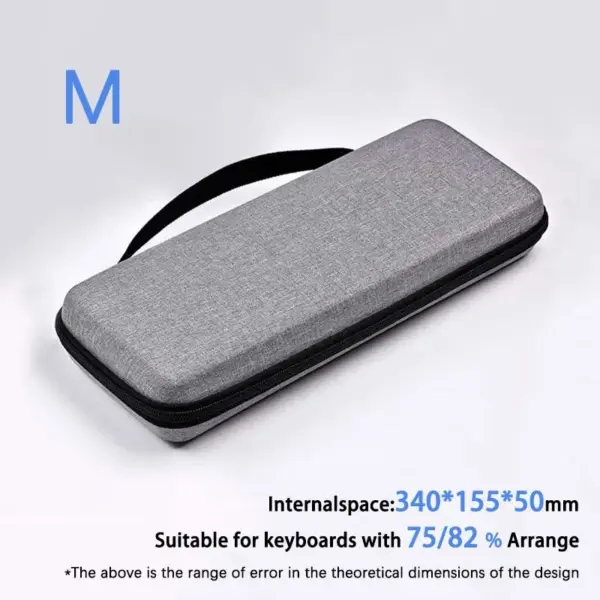 EVA Hard Shell Mechanical Keyboard Case Gray - Image 9