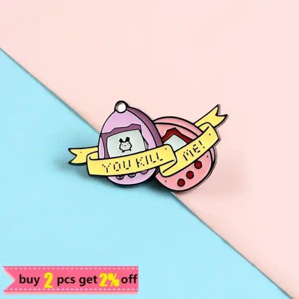 YOU KILL ME Enamel Pins Custom Brooch Gift - Image 2
