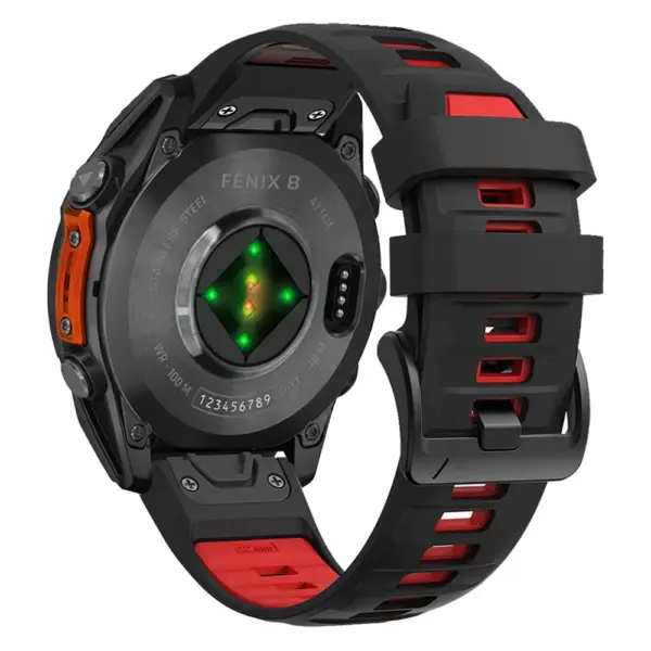 Two-Tone Silicone Strap for Garmin Fenix 8/7/Descent - Image 17