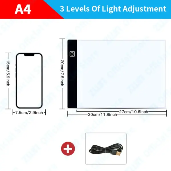 A3/A4/A5 Dimming LED Drawing Copy Pad Board - Image 9