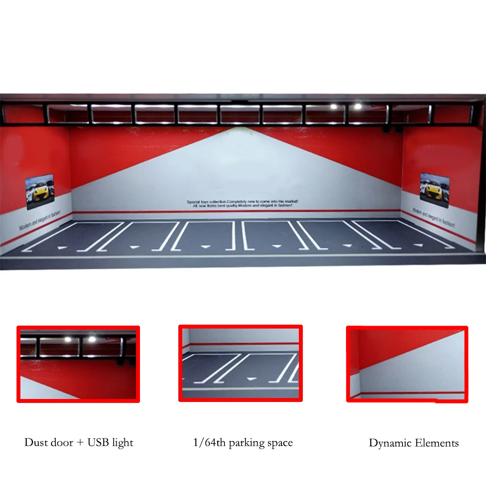 1/64 Scale LED Double-Deck Car Garage Diorama 11 1/64 Scale LED Double-Deck Car Garage Diorama - Image 11