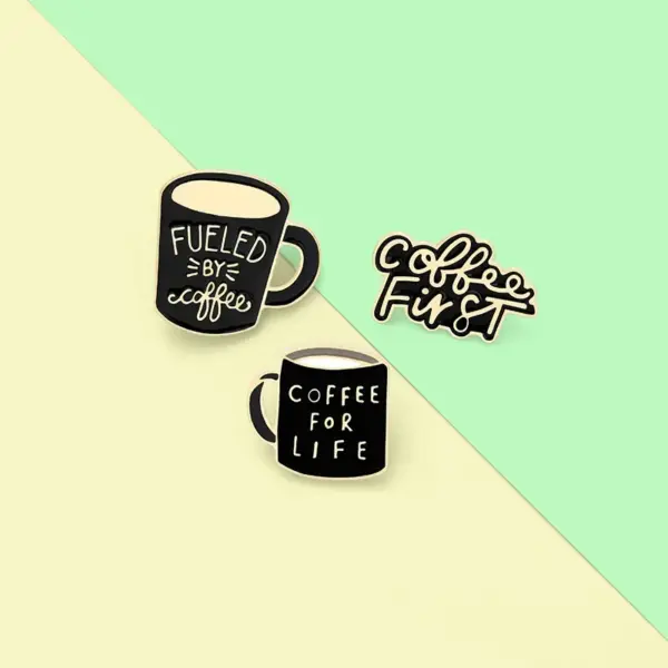 Coffee First Baking Varnish Enamel Pins - Image 6