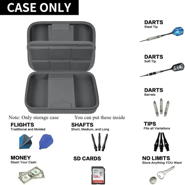 Dart Storage Case for 16 Steel and Soft Tips - Image 2