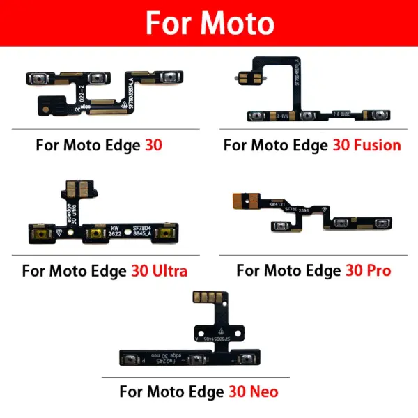 Motorola Moto Edge Power Volume Button Flex Cable - Image 3