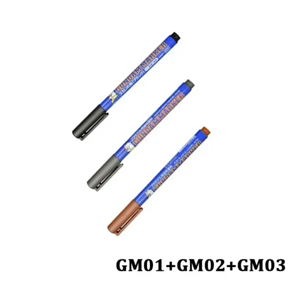 MR.HOBBY GM01 GM02 GM03 Markers Set for Plastic Models - Image 8