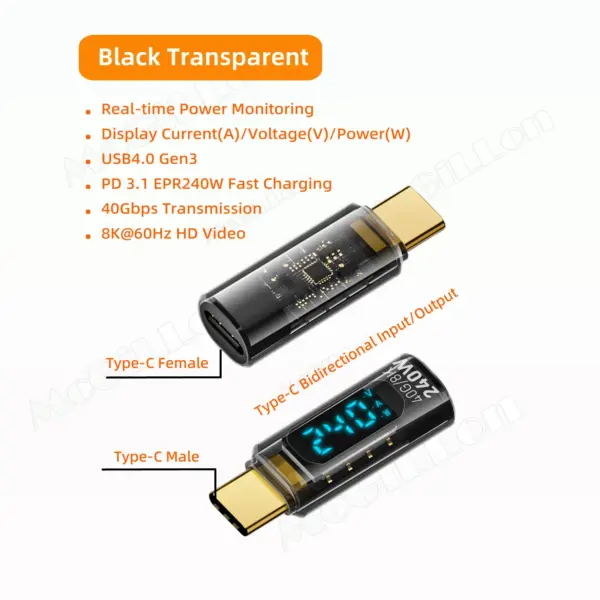 240W USB 4.0 Type C OTG Adapter 8K Cable - Image 8