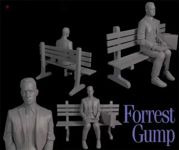 1/24 Scale Resin Figure Model Kit of Forrest Gump - Image 2