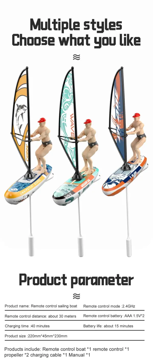 Remote Control Sailboat for Pool Play - Image 25