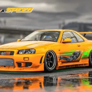 Skyline R34 Z-Tune 1:64 Die-Cast Model Car 56 S261b0cbade384b2a8acaefe167db9a71R