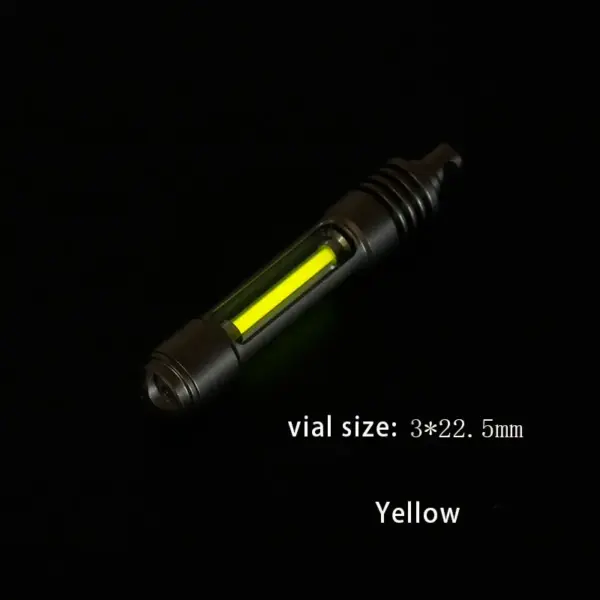 Titanium Luminous Keychain Light with Vial - Image 9