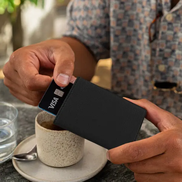 RFID Blocking Magnetic Pop Up Card Wallet - Image 5