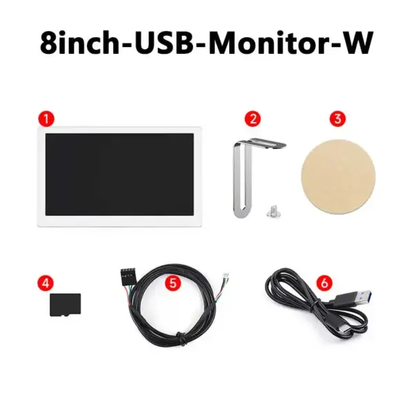 8 Inch LCD Monitor for PC with USB Type-C - Image 6